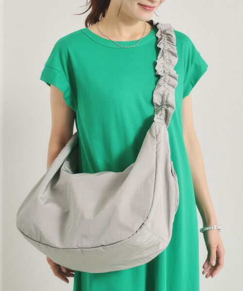ITS'DEMO / イッツデモ ショルダーバッグ | ギャザーショルダー（グレー(012)）