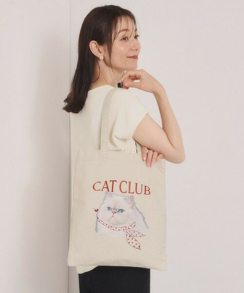 ITS'DEMO / イッツデモ トートバッグ | CAT CLUBキャンバストート（レッド(163)）