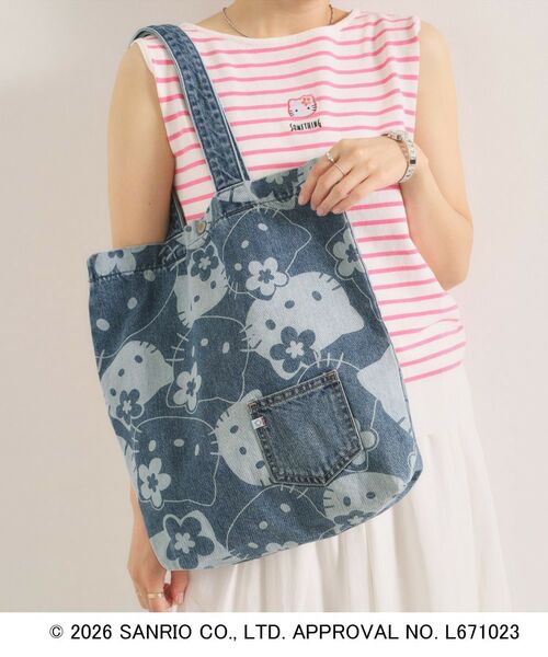 ITS'DEMO / イッツデモ トートバッグ | SOMETHING×HELLO KITTY トートバッグ（ブルー(093)）