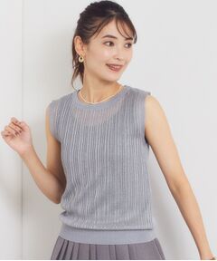 ITS'DEMO / イッツデモ キャミソール・チューブトップ | ラメリブニットトップス