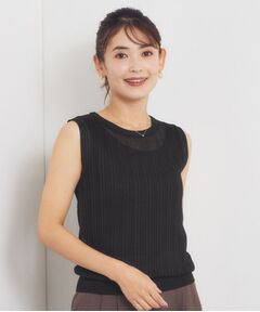 ITS'DEMO / イッツデモ キャミソール・チューブトップ | ラメリブニットトップス