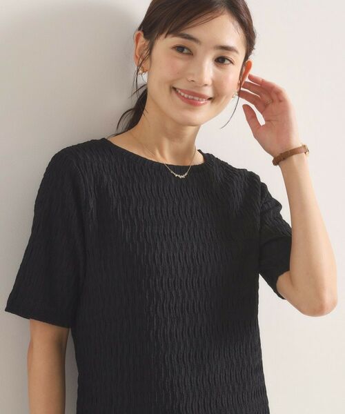 ITS'DEMO / イッツデモ カットソー | シャーリングジャカードTシャツ | 詳細5