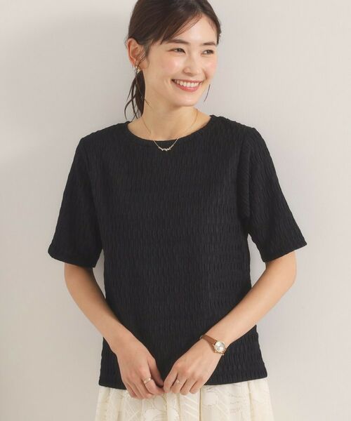 ITS'DEMO / イッツデモ カットソー | シャーリングジャカードTシャツ | 詳細6