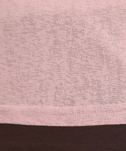 ITS'DEMO / イッツデモ Tシャツ | シアーレイヤード5分袖Tシャツ | 詳細12