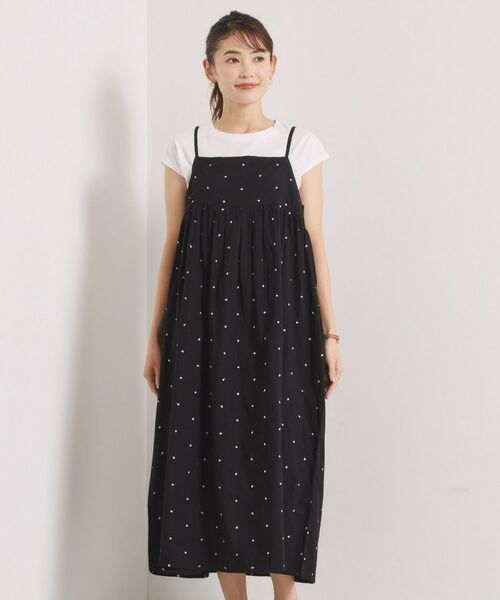 ITS'DEMO / イッツデモ ワンピース | ラメドット刺繍キャミワンピース | 詳細18