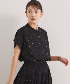 ITS'DEMO / イッツデモ シャツ・ブラウス | ラメドット刺繍ブラウス