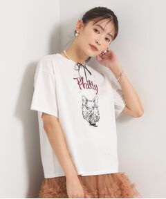 ITS'DEMO / イッツデモ Tシャツ | <Philly chocolateコラボ>キャットプリントTシャツ