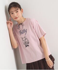 ITS'DEMO / イッツデモ Tシャツ | <Philly chocolateコラボ>キャットプリントTシャツ