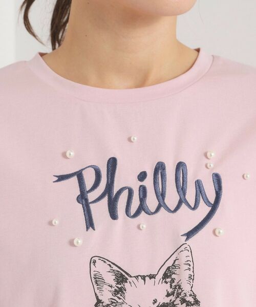 ITS'DEMO / イッツデモ Tシャツ | <Philly chocolateコラボ>キャットプリントTシャツ | 詳細12