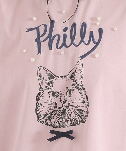 ITS'DEMO / イッツデモ Tシャツ | <Philly chocolateコラボ>キャットプリントTシャツ | 詳細15