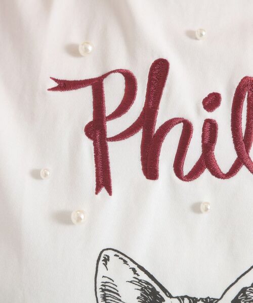 ITS'DEMO / イッツデモ Tシャツ | <Philly chocolateコラボ>キャットプリントTシャツ | 詳細4