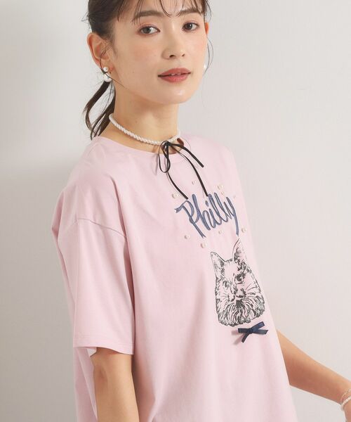 ITS'DEMO / イッツデモ Tシャツ | <Philly chocolateコラボ>キャットプリントTシャツ | 詳細5