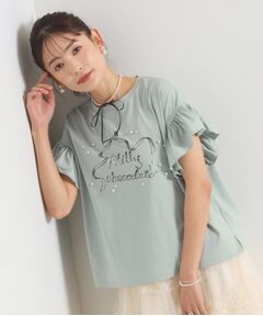 ITS'DEMO / イッツデモ カットソー | <Philly chocolateコラボ>リボンTシャツ