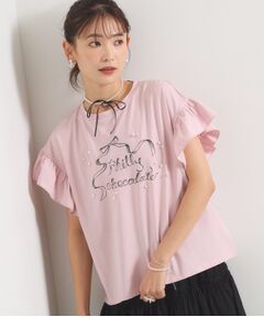 ITS'DEMO / イッツデモ カットソー | <Philly chocolateコラボ>リボンTシャツ