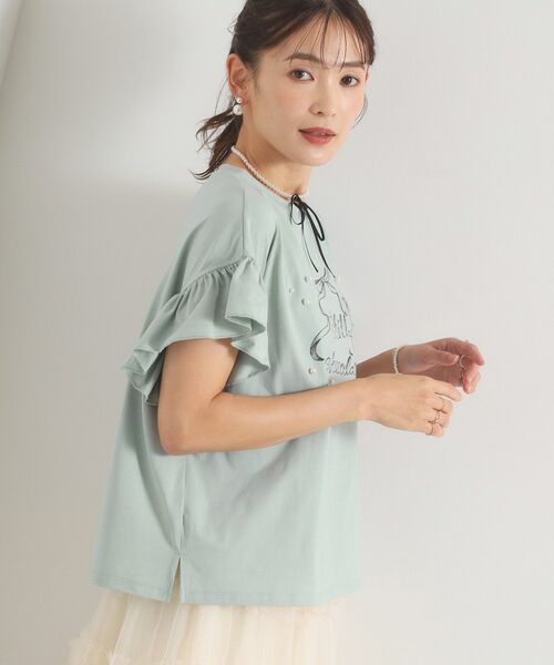 ITS'DEMO / イッツデモ カットソー | <Philly chocolateコラボ>リボンTシャツ | 詳細1