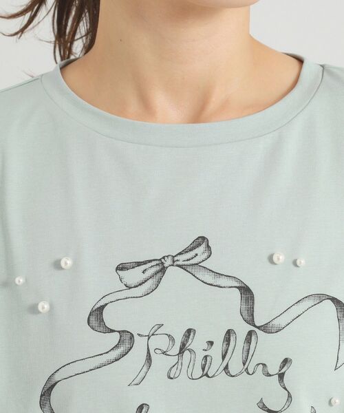 ITS'DEMO / イッツデモ カットソー | <Philly chocolateコラボ>リボンTシャツ | 詳細12
