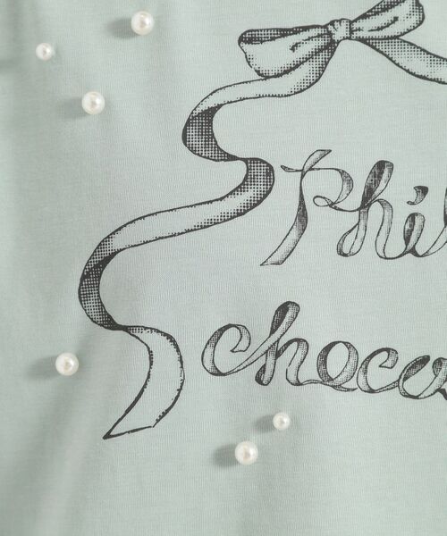 ITS'DEMO / イッツデモ カットソー | <Philly chocolateコラボ>リボンTシャツ | 詳細4