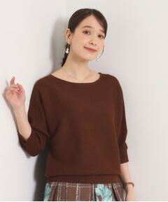 ITS'DEMO / イッツデモ ニット・セーター | ラメドルマン7分袖ニット