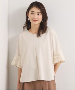 ITS'DEMO / イッツデモ カットソー | 袖口プリーツプルオーバー