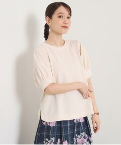 ITS'DEMO / イッツデモ カットソー | ふくれジャカードボリューム袖トップス