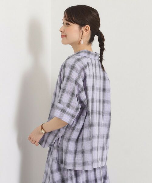 ITS'DEMO / イッツデモ シャツ・ブラウス | チェック柄サッカーブラウス | 詳細14
