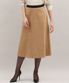 フェイクスエードフレアスカート《KOMASUEDE》