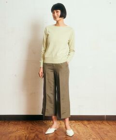 I.T.'S. international / イッツインターナショナル その他パンツ | 麻レーヨンワイドクロップドパンツ