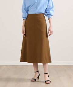 I.T.'S. international / イッツインターナショナル ミニ・ひざ丈スカート | 圧縮ウールフレアスカート