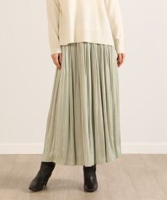 I.T.'S. international / イッツインターナショナル ロング・マキシ丈スカート | ビンテージサテンギャザースカート