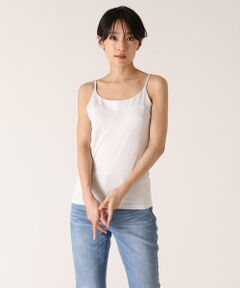 I.T.'S. international / イッツインターナショナル キャミソール・チューブトップ | サテン切り替えキャミソール《スビン綿MIXフライス》