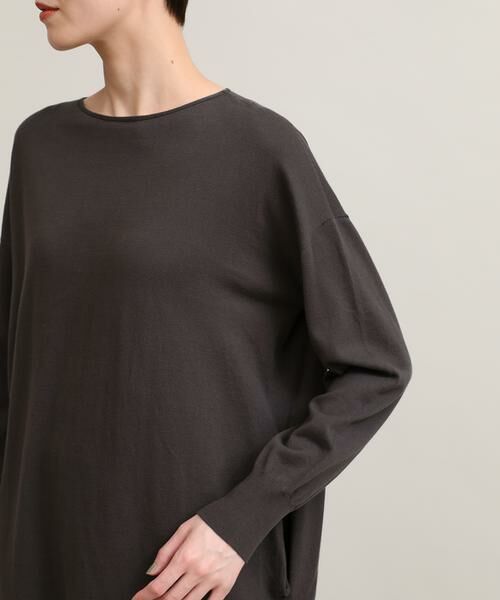 I.T.'S. international / イッツインターナショナル ミニ丈・ひざ丈ワンピース | ロングニットワンピース《オーガニックコットン》 | 詳細12