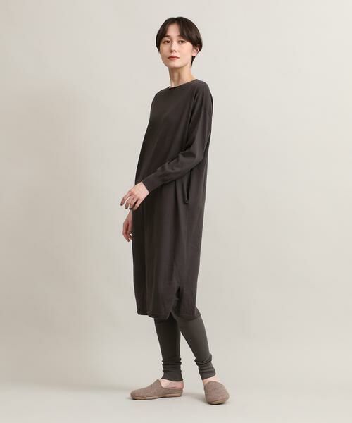 I.T.'S. international / イッツインターナショナル ミニ丈・ひざ丈ワンピース | ロングニットワンピース《オーガニックコットン》 | 詳細2