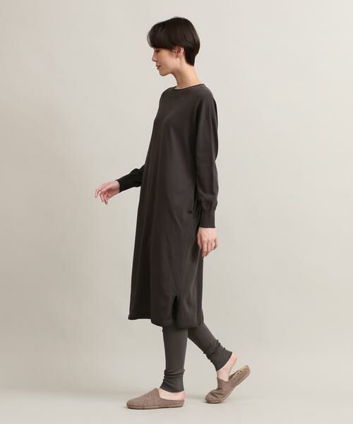 I.T.'S. international / イッツインターナショナル ミニ丈・ひざ丈ワンピース | ロングニットワンピース《オーガニックコットン》 | 詳細3