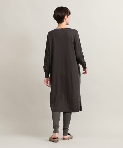 I.T.'S. international / イッツインターナショナル ミニ丈・ひざ丈ワンピース | ロングニットワンピース《オーガニックコットン》 | 詳細4