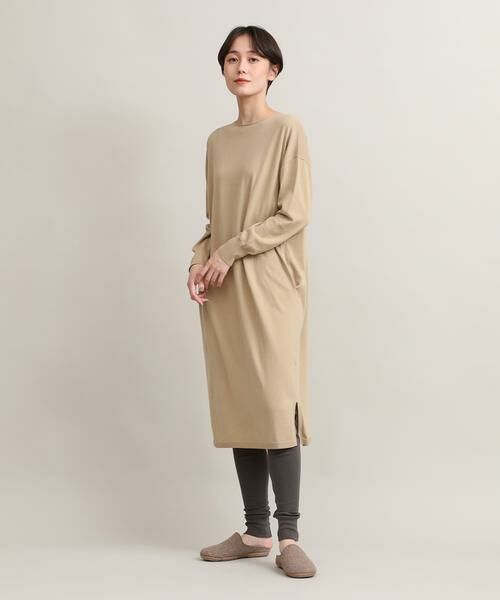I.T.'S. international / イッツインターナショナル ミニ丈・ひざ丈ワンピース | ロングニットワンピース《オーガニックコットン》 | 詳細9