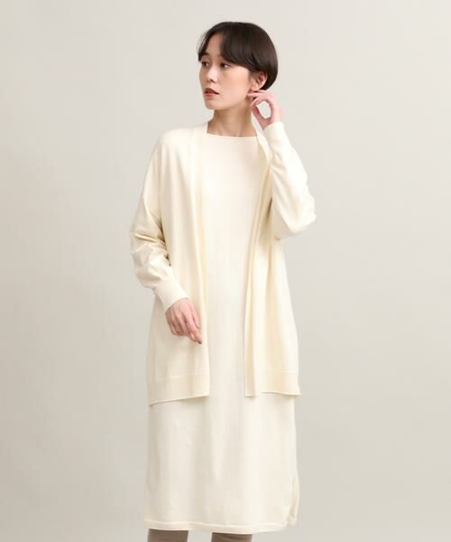 I.T.'S. international / イッツインターナショナル カーディガン・ボレロ | 着流しロングカーディガン《オーガニックコットン》 | 詳細10