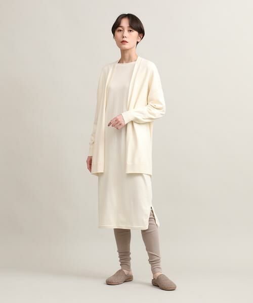 I.T.'S. international / イッツインターナショナル カーディガン・ボレロ | 着流しロングカーディガン《オーガニックコットン》 | 詳細11