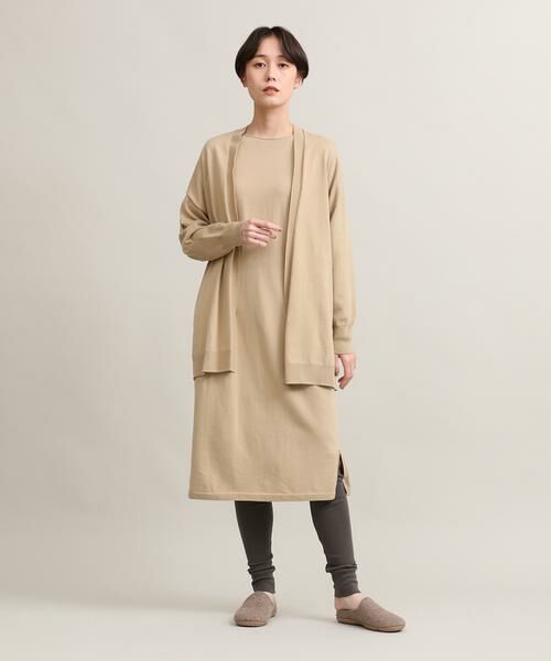 I.T.'S. international / イッツインターナショナル カーディガン・ボレロ | 着流しロングカーディガン《オーガニックコットン》 | 詳細16