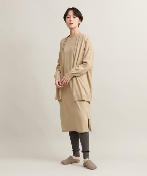 I.T.'S. international / イッツインターナショナル カーディガン・ボレロ | 着流しロングカーディガン《オーガニックコットン》 | 詳細17
