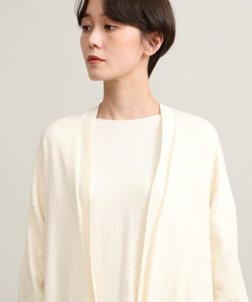 I.T.'S. international / イッツインターナショナル カーディガン・ボレロ | 着流しロングカーディガン《オーガニックコットン》 | 詳細18