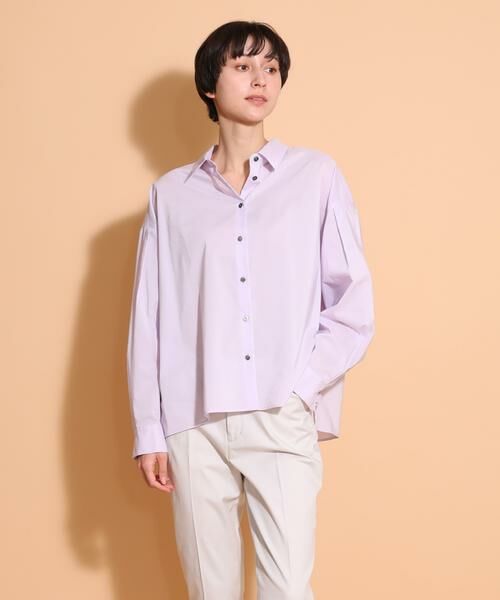 I.T.'S. international / イッツインターナショナル シャツ・ブラウス | レギュラーカラーシャツ《スビン綿MIXローン》 | 詳細1
