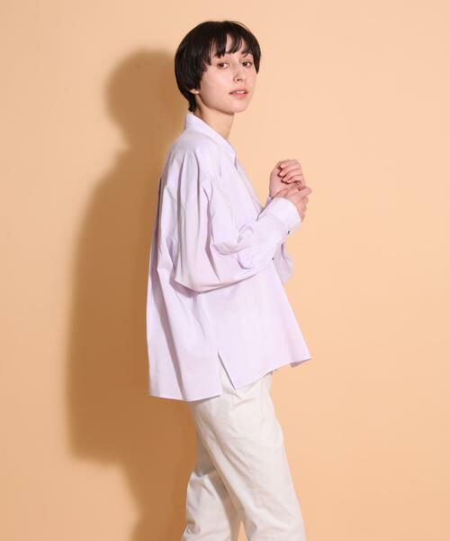 I.T.'S. international / イッツインターナショナル シャツ・ブラウス | レギュラーカラーシャツ《スビン綿MIXローン》 | 詳細12