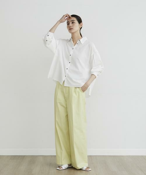 I.T.'S. international / イッツインターナショナル シャツ・ブラウス | レギュラーカラーシャツ《スビン綿MIXローン》 | 詳細8