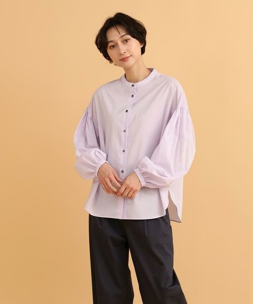 I.T.'S. international / イッツインターナショナル シャツ・ブラウス | 華やかニュアンスブラウス《スビン綿MIXローン》 | 詳細1