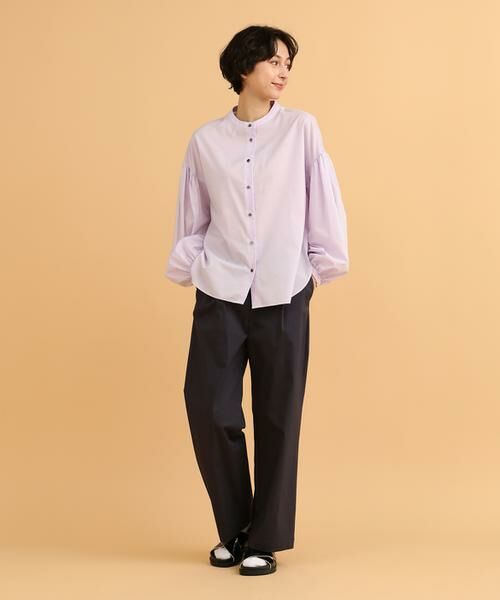 I.T.'S. international / イッツインターナショナル シャツ・ブラウス | 華やかニュアンスブラウス《スビン綿MIXローン》 | 詳細2