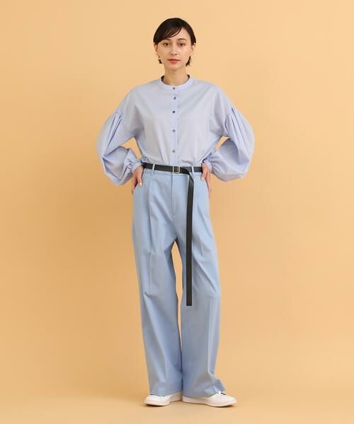 I.T.'S. international / イッツインターナショナル シャツ・ブラウス | 華やかニュアンスブラウス《スビン綿MIXローン》 | 詳細5