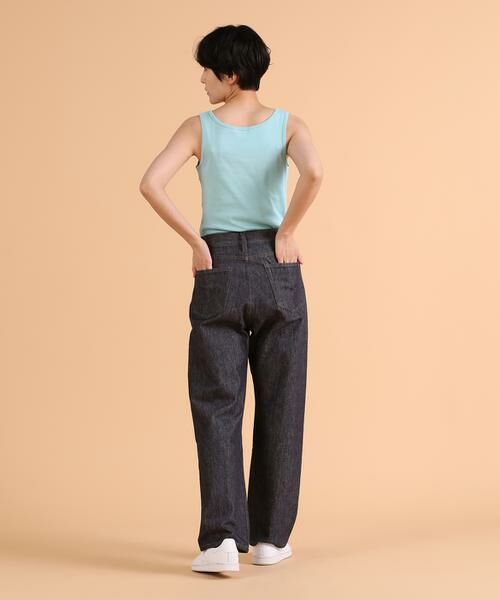 I.T.'S. international / イッツインターナショナル タンクトップ | サテン切り替えタンクトップ《スビン綿MIXフライス》 | 詳細12