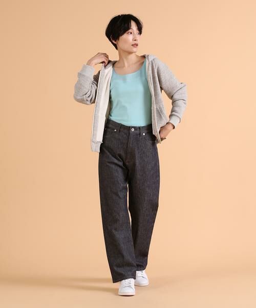 I.T.'S. international / イッツインターナショナル タンクトップ | サテン切り替えタンクトップ《スビン綿MIXフライス》 | 詳細13