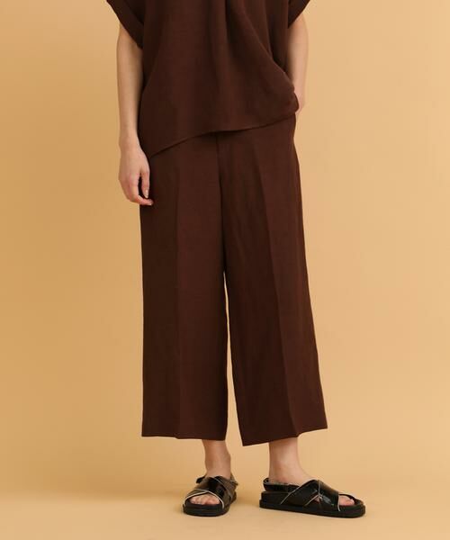 I.T.'S. international / イッツインターナショナル その他パンツ | ニューリネンワイドクロップドパンツ | 詳細1