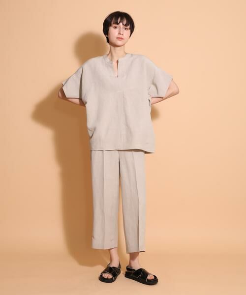 I.T.'S. international / イッツインターナショナル その他パンツ | ニューリネンワイドクロップドパンツ | 詳細10